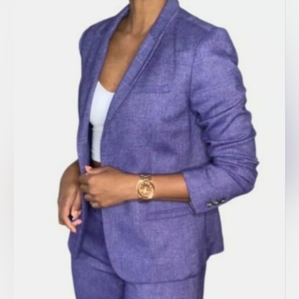Banana Republic purple blazer fully lined